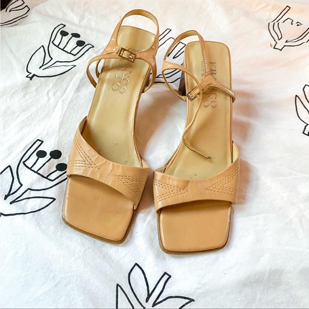 Franco Sarto vintage square toe heels